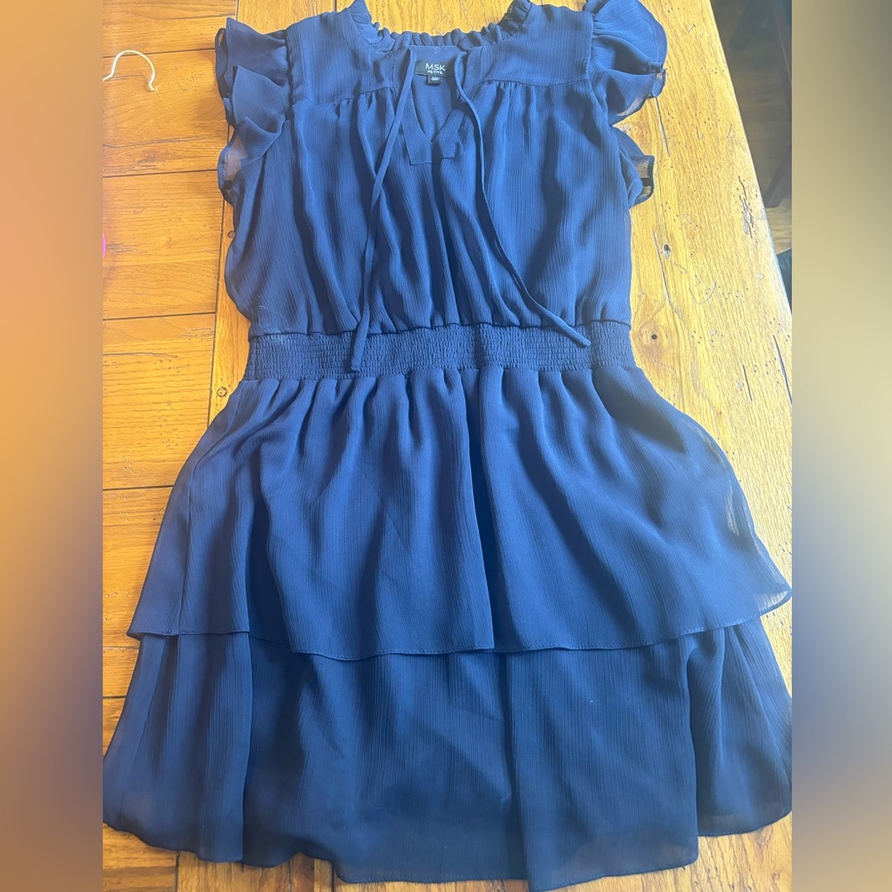 MSK navy blue dress